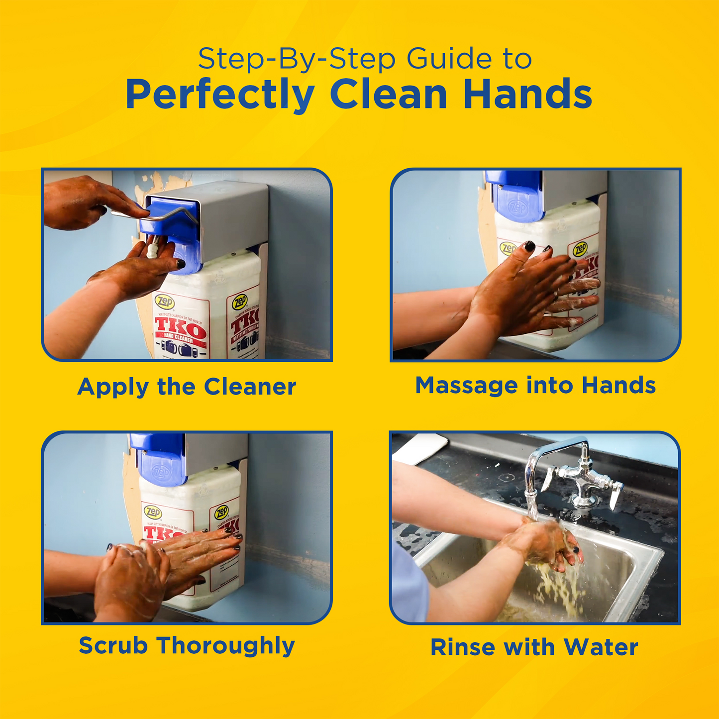 Zep TKO Head Cleaner Solvent-Free Formula Scrubs Away Tough Soils – 1 Gallon (Case of 2) with Zep One Gallon Industrial Pump Bundle