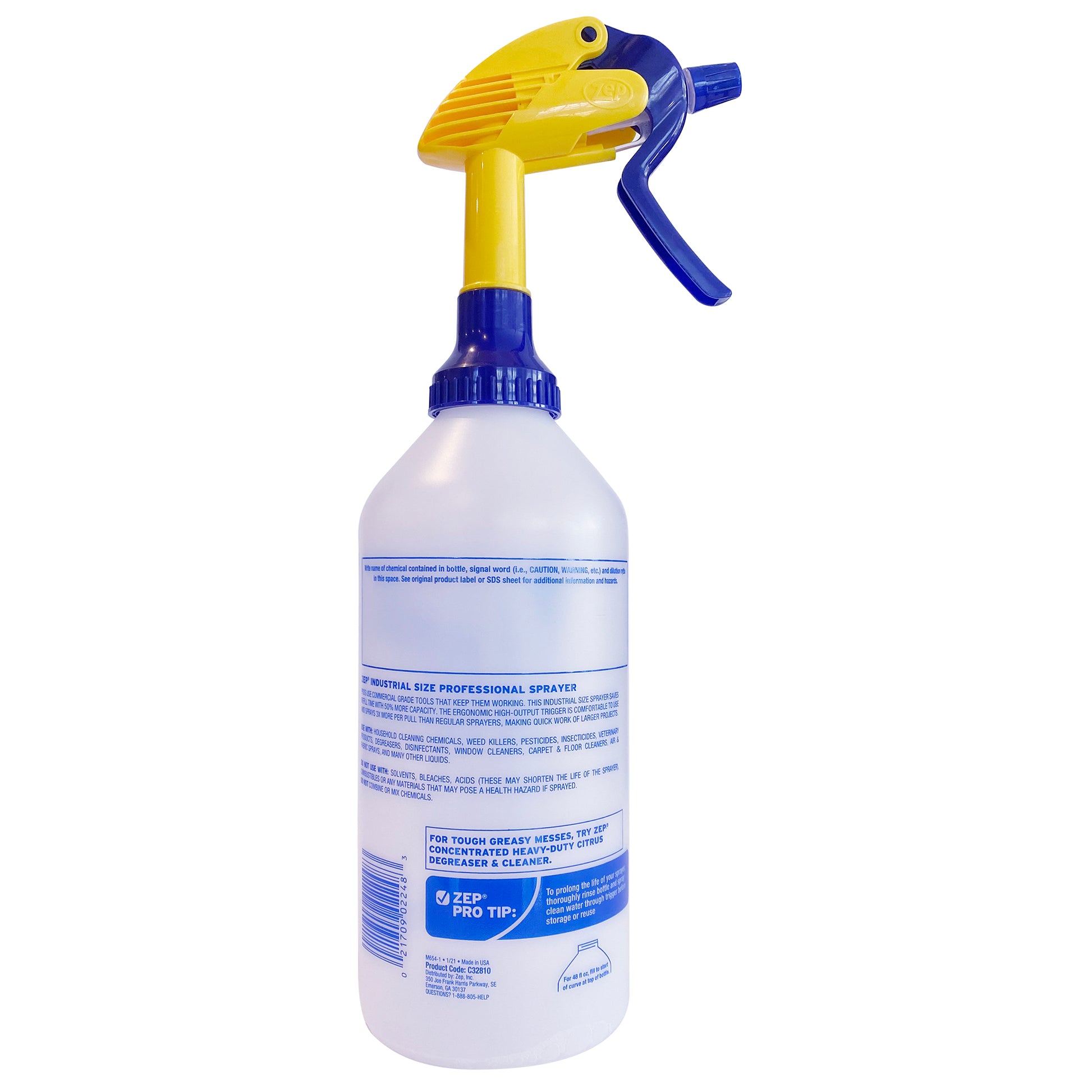 Zep Industrial Size Professional Sprayer Large Capacity 48 oz Zep Industrial Size Professional Sprayer Large Capacity 48 oz