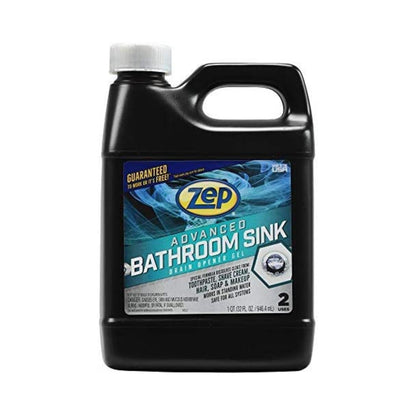 Advanced Bathroom Sink Drain Opener Gel 32 OZ. - Formulated for Toothpaste, Shave Cream, Hair, Soap and Makeup