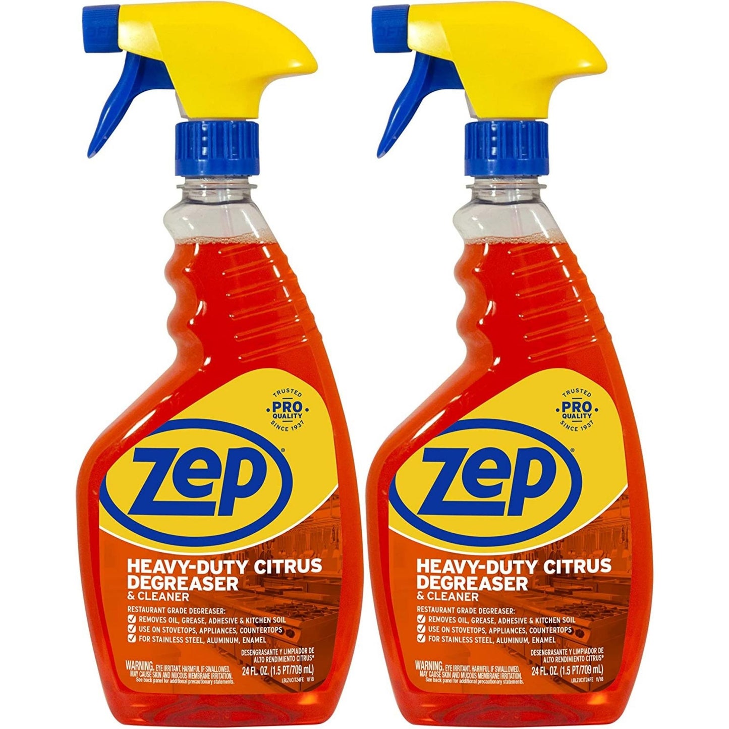Zep Heavy-Duty Citrus Degreaser and Cleaner Spray - 24 oz