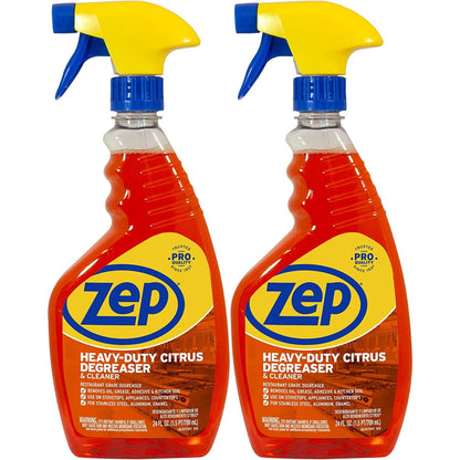 Zep Heavy-Duty Citrus Degreaser and Cleaner Spray - 24 oz