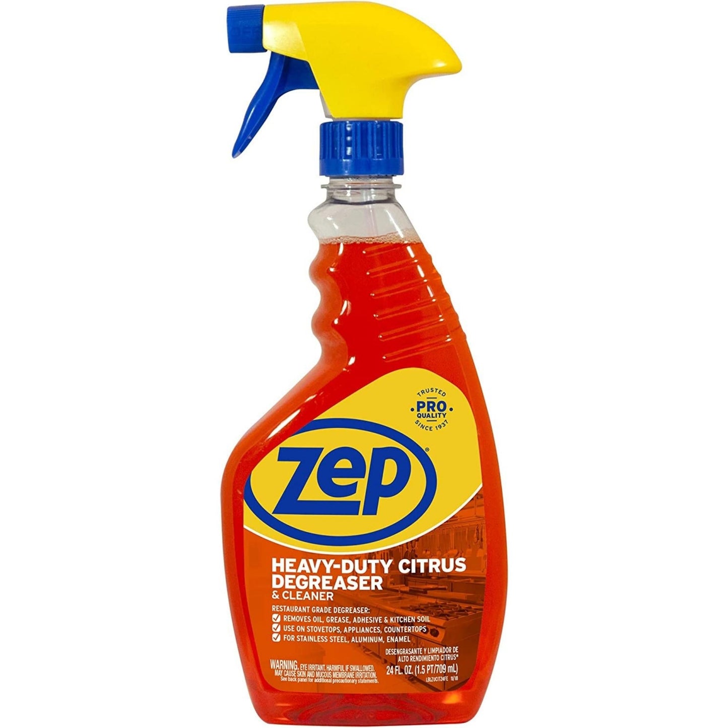 Zep Heavy-Duty Citrus Degreaser and Cleaner Spray - 24 oz