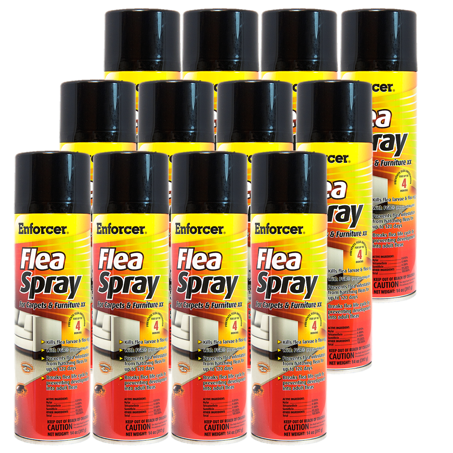 Enforcer Flea Spray for Carpets and Furniture - 14 oz.