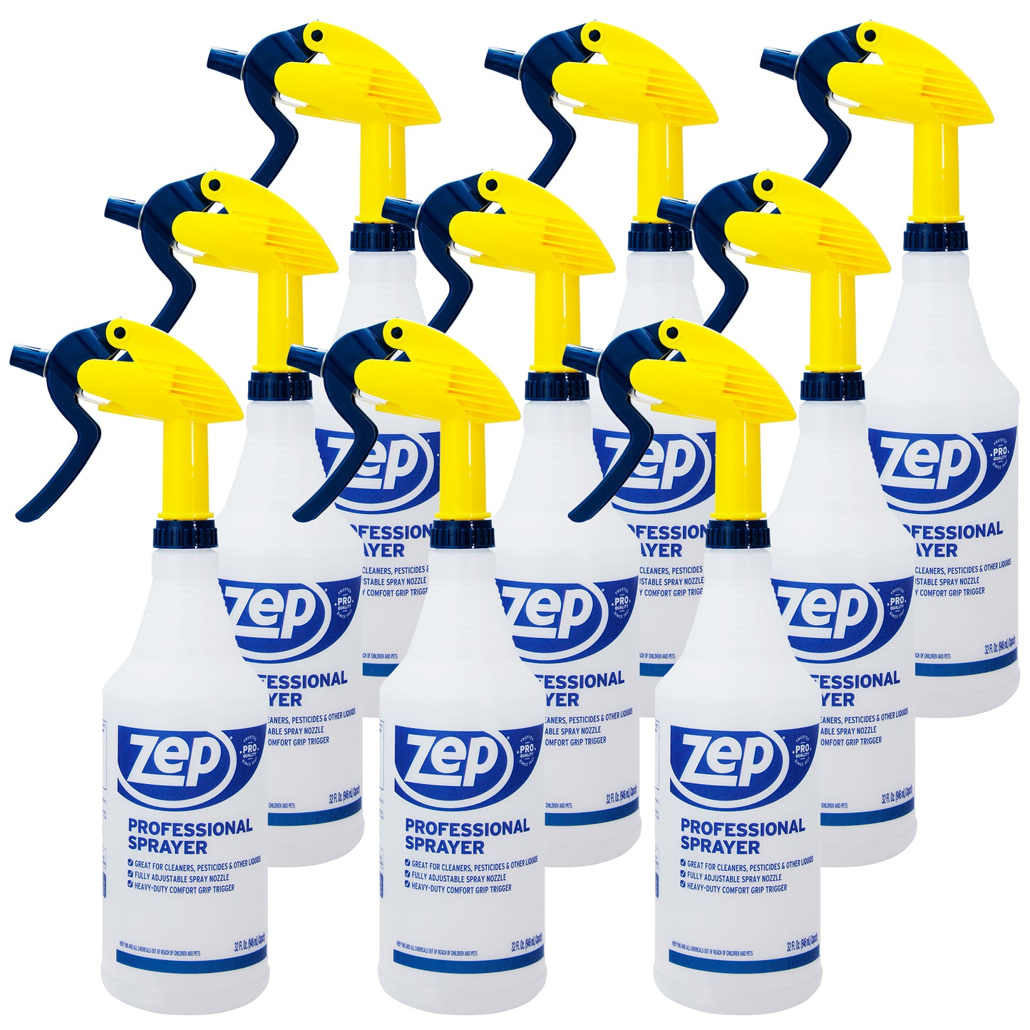 Zep Professional Sprayer – From a Fine Mist up to a 30-Foot Stream - 32 oz