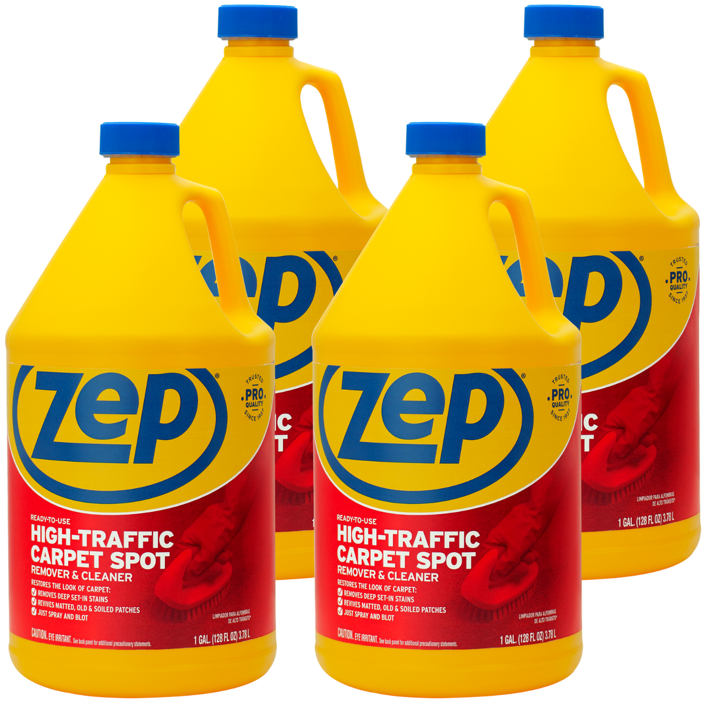 Zep High Traffic Carpet Spot Remover & Cleaner – Enzymatic Stain Remover – 1 Gallon