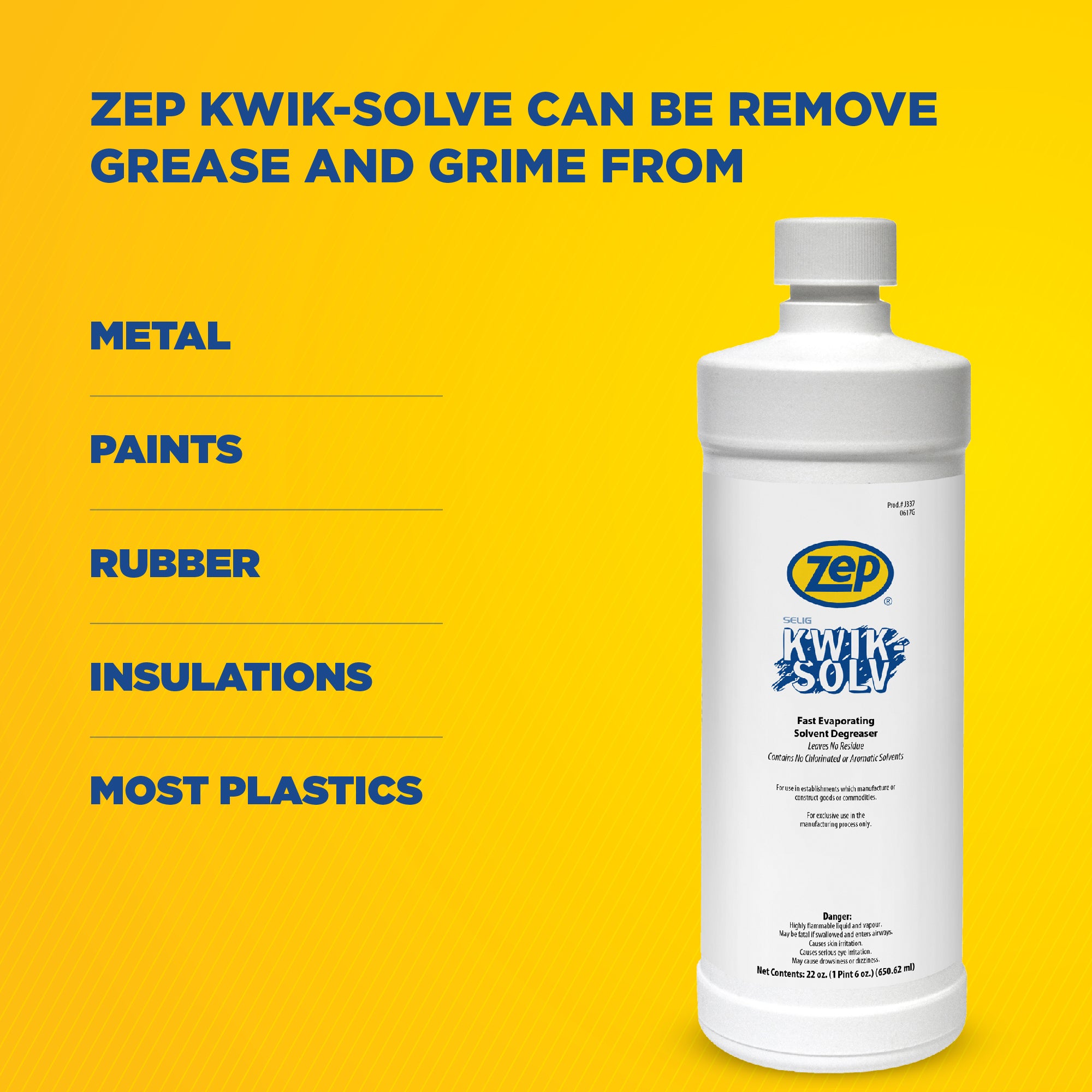 Zep Kwik-Solv Fast-Evaporating Solvent Degreaser – Evaporates