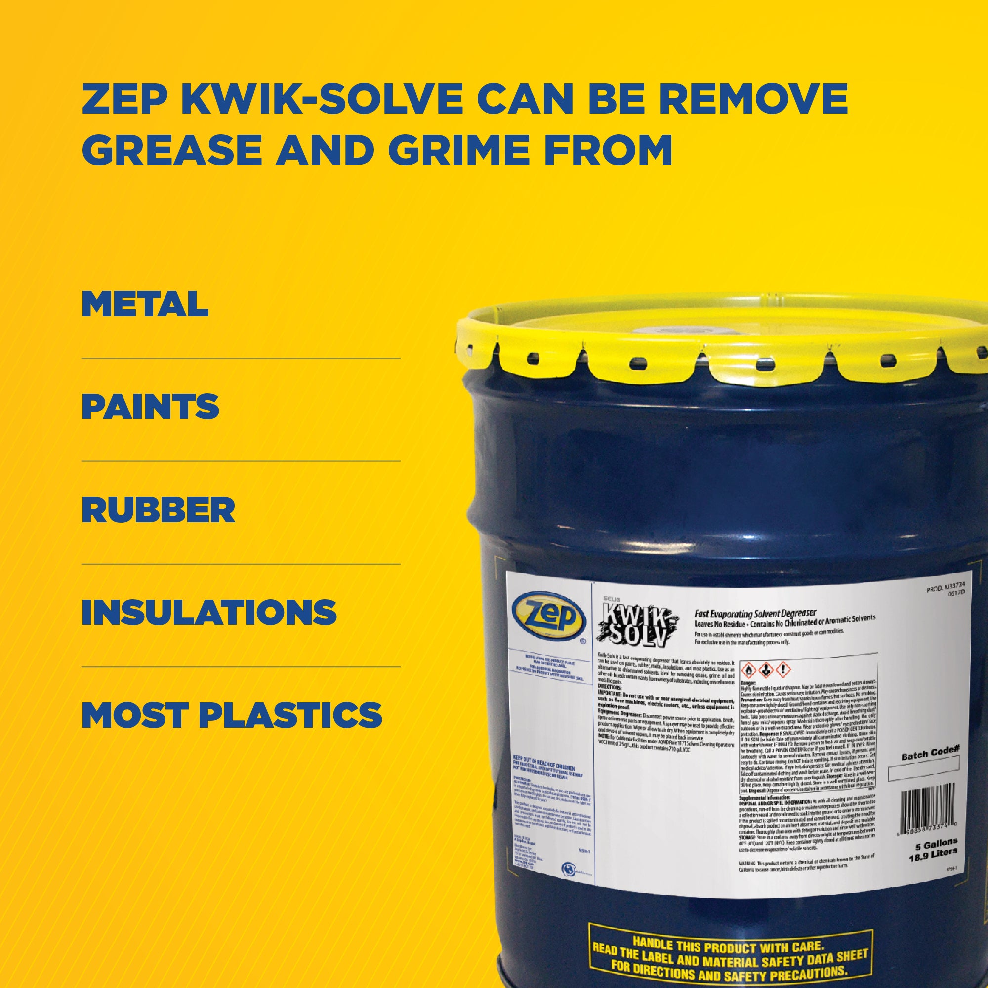 Zep Kwik-Solv Fast-Evaporating Solvent Degreaser – Evaporates