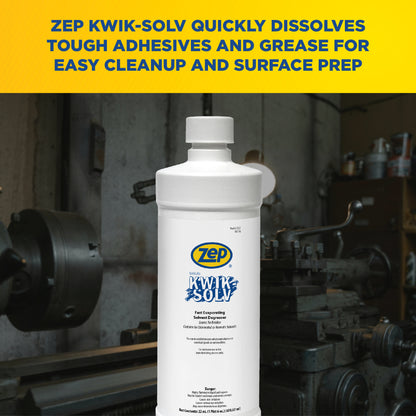 Zep Kwik-Solv Fast-Evaporating Solvent Degreaser – Evaporates Quickly – 22 oz.