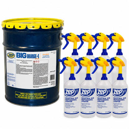 Zep Big Orange-E Tar, Asphalt & Bug Remover + 48 oz Industrial Sprayer Bundle