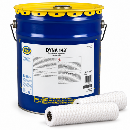 Zep Dyna 143 Parts Washer Degreaser + Replacement 5199 Filter Bundle
