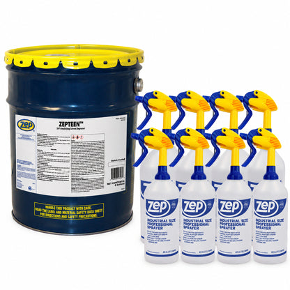 Zep ZepTeen Solvent Degreaser + Zep Industrial 48 oz Sprayer Bundle — Heavy-Duty Degreasing System