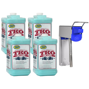 TKO Heavy-Duty Industrial Hand Cleaner & Dispenser Bundle - 1 Gallon