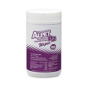 Alpet D2 Surface Sanitizing Wipes, Pre-Moistened