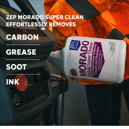 Zep Morado Extra Heavy-Duty Industrial Cleaner and Degreaser – Quickly Removes Grease – 1 Gallon