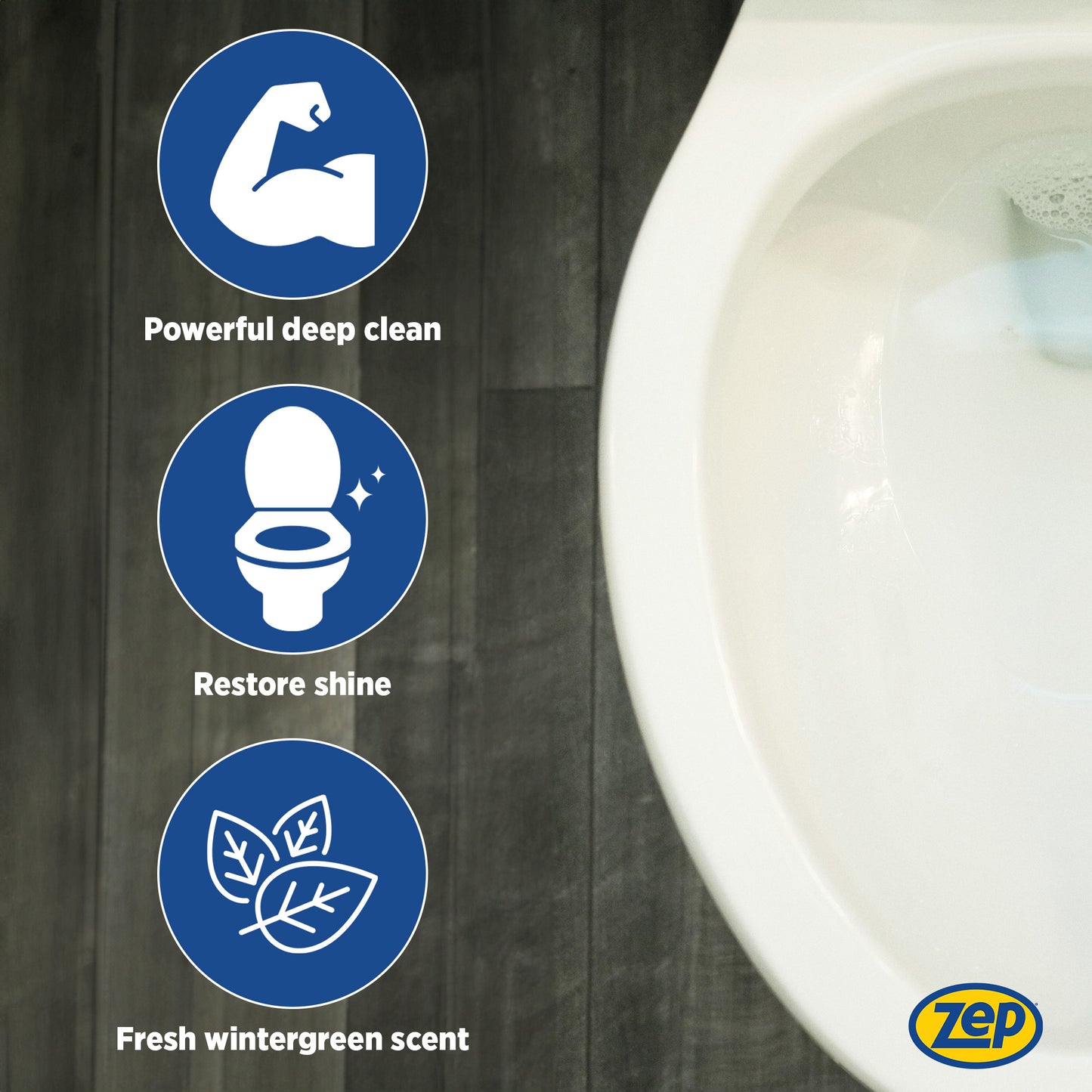 Zep Acidic Toilet Bowl Cleaner - Removes Hard Water Stains (Case of 4) with Zep Shower, Tub & Tile Cleaner – Eliminates Hard Water Stains (Case of 4) Bundle