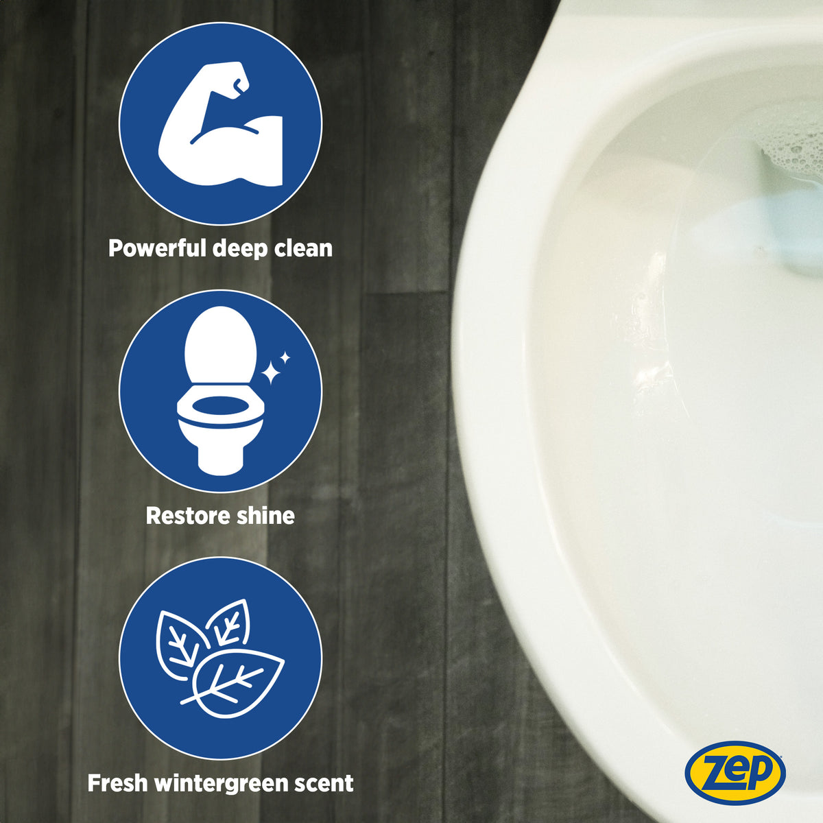 Zep Acidic Toilet Bowl Cleaner - Removes Hard Water Stains - 32 oz (Ca ...