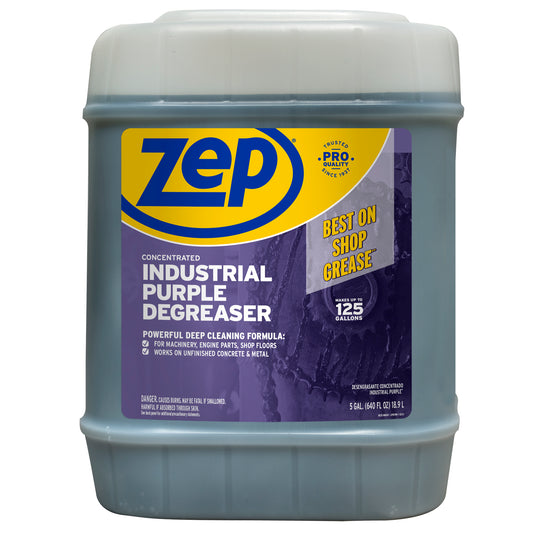 Zep Industrial Purple Cleaner and Degreaser – Engine Degreaser – 5 Gallon
