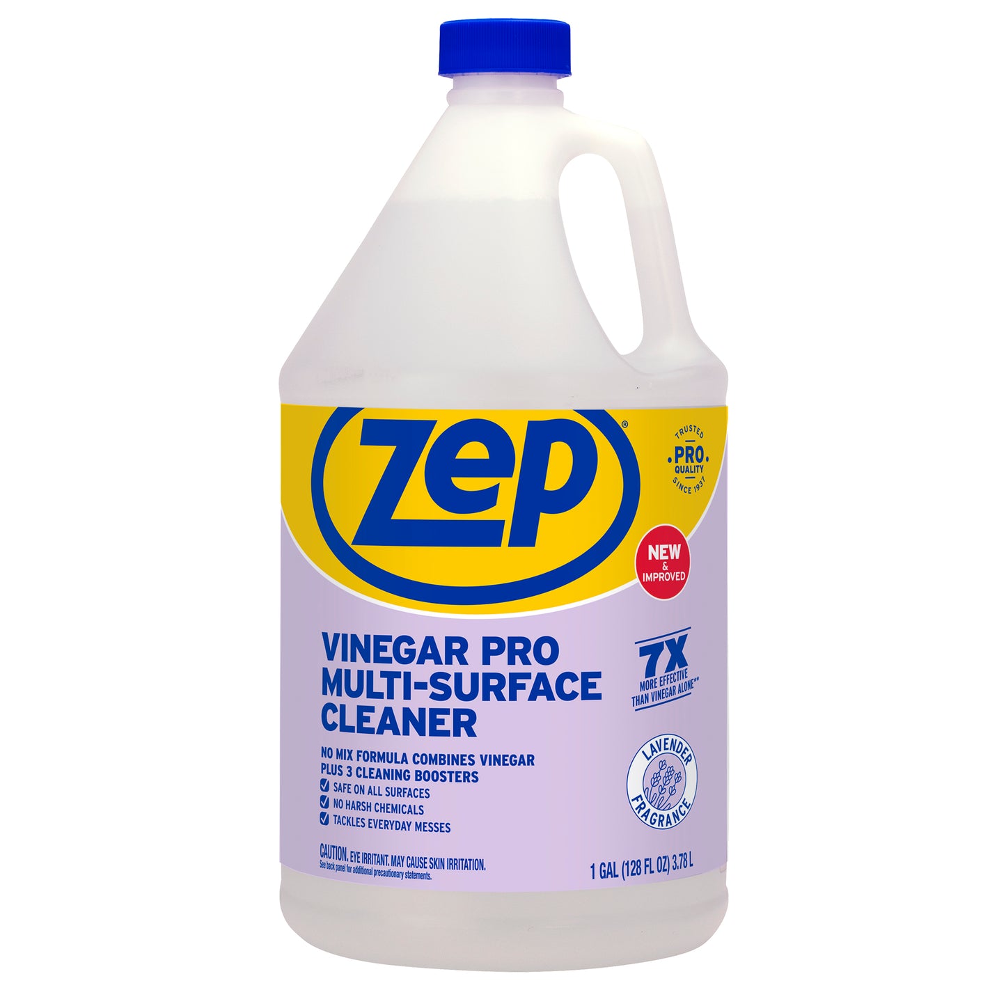 Zep Vinegar Pro Multi-Surface Cleaner – 7x More Effective than Vinegar Alone – 1 Gallon