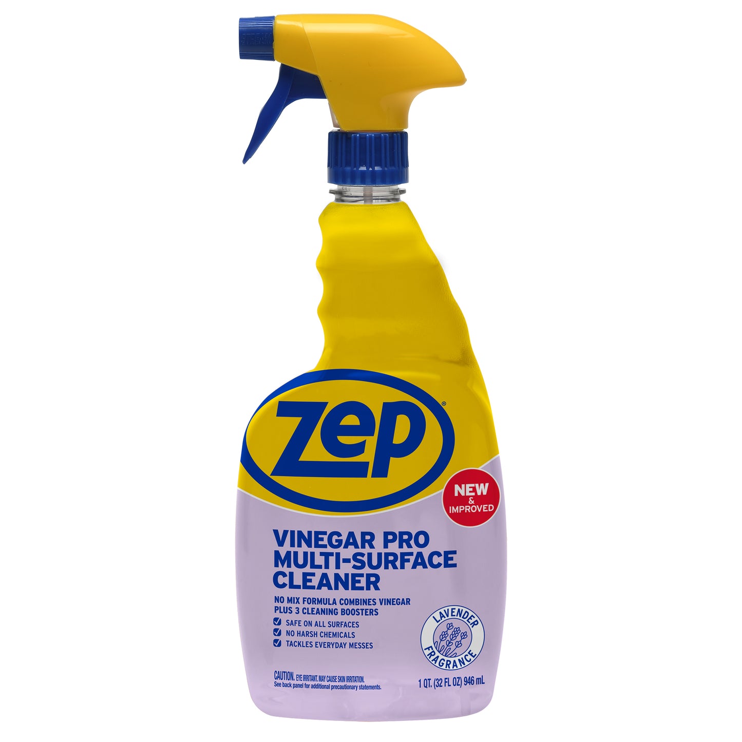 Zep Vinegar Pro Multi-Surface Cleaner – 7x More Effective than Vinegar Alone – 32 oz