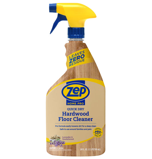 Zep Home Pro Hardwood Floor Cleaner - Dries Quick & Leaves No Residue - 24 oz.