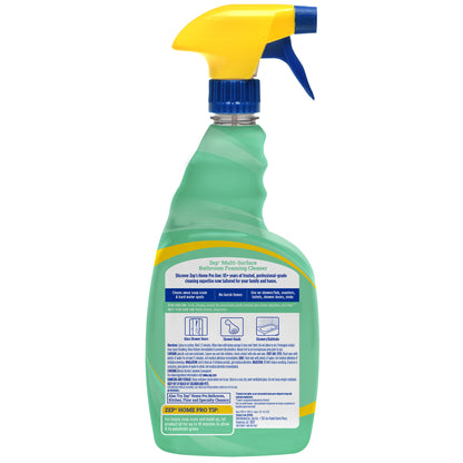 Zep Home Pro Multi-Purpose Foaming Bathroom Cleaner - Bleach-Free, Removes Hard Water Spots - 32 oz.