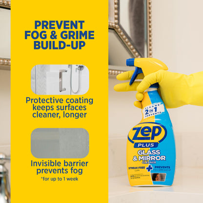 Zep Plus Glass & Mirror Cleaner - 32 Fl. Oz.
