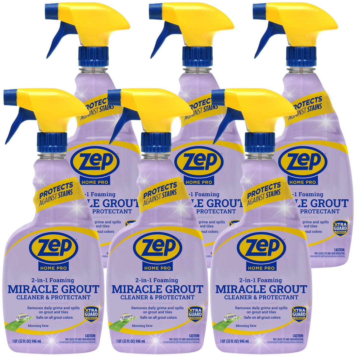 Zep Home Pro Foaming Miracle Grout Cleaner & Protectant - Protects Against Grime Buildup - 32 oz.