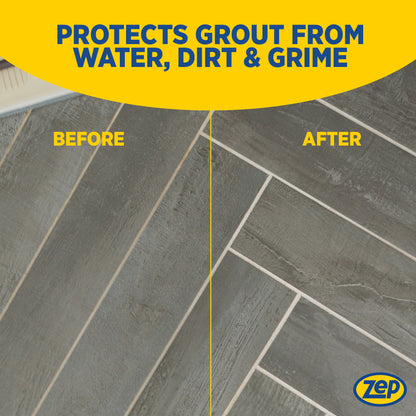 Zep Plus Foaming Grout Cleaner 32 oz and Blue Microfiber Rag