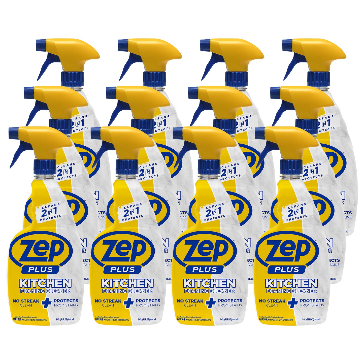 Zep Plus Foaming Kitchen Cleaner – Streak-Free Stain Protection – 32 oz.