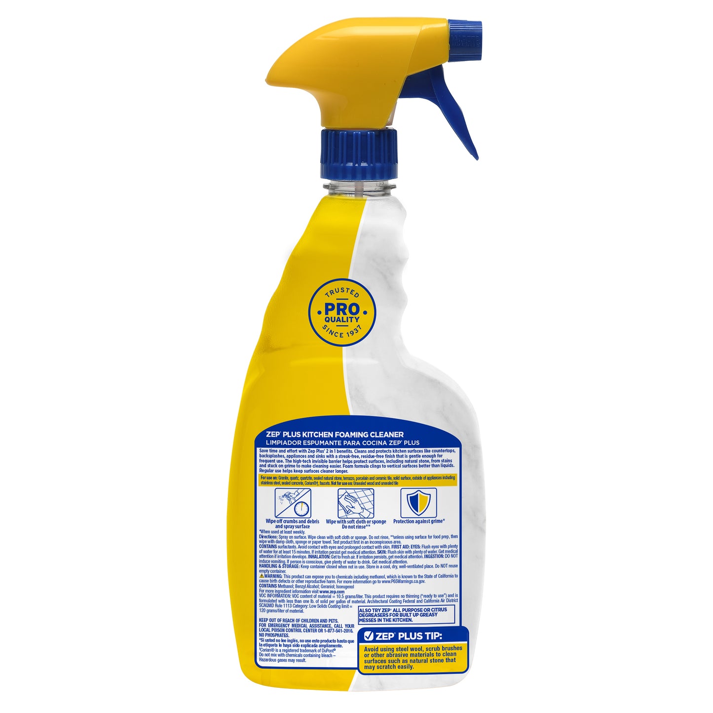 Zep Plus Foaming Kitchen Cleaner – Streak-Free Stain Protection – 32 oz.