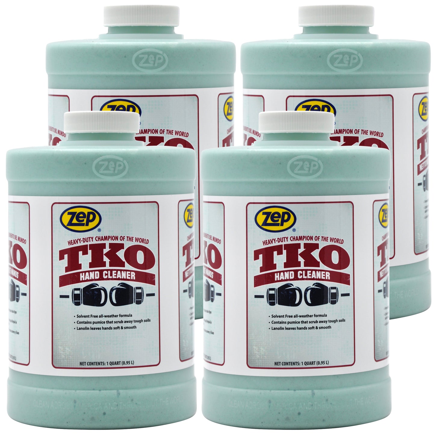 Zep TKO Hand Cleaner - Scrubs Away Tough Soils - 1 qt