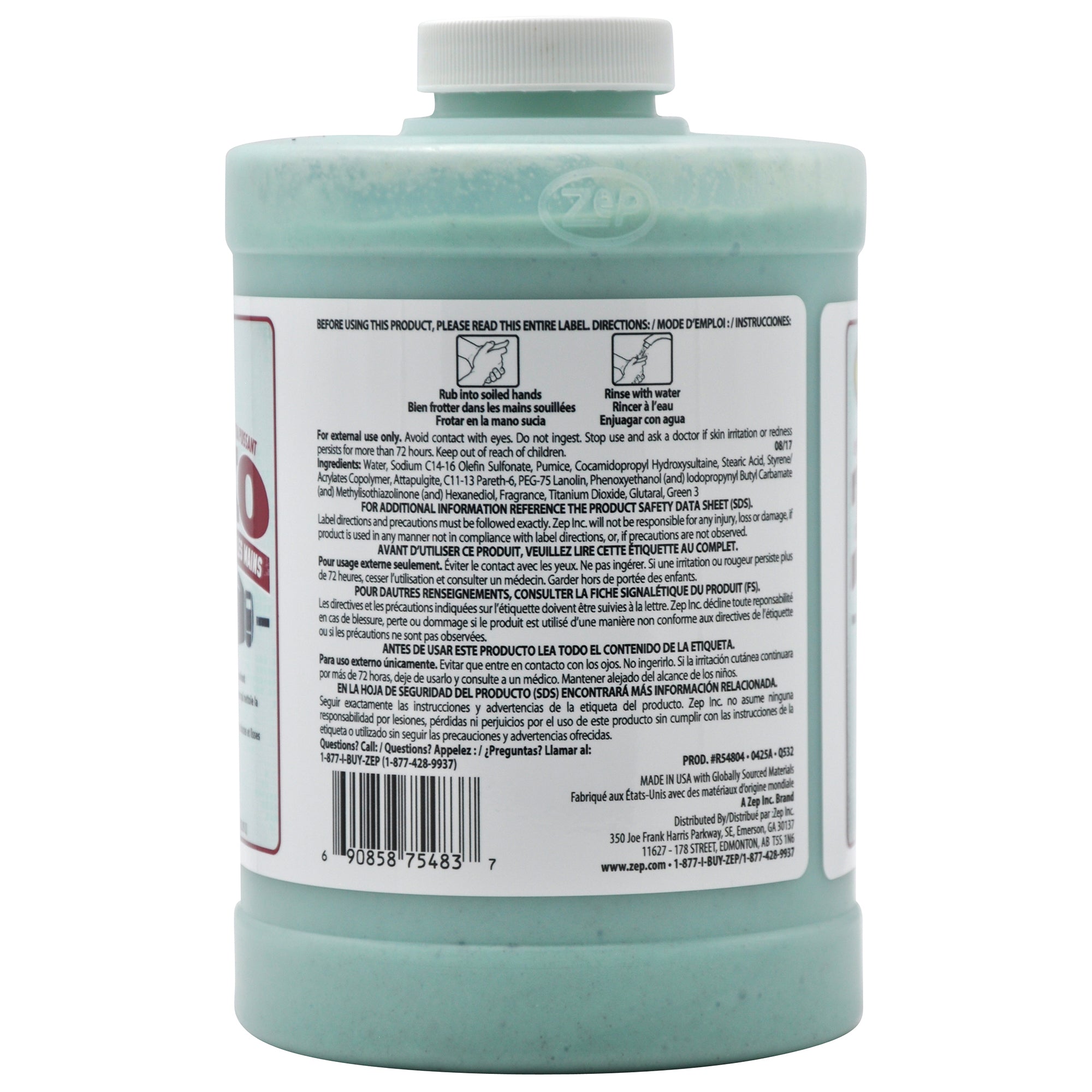 Zep TKO Hand Cleaner - Scrubs Away Tough Soils - 1 qt – Zep Inc.