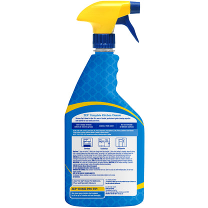 Zep Home Pro Complete Kitchen Cleaner -  Patent Pending Formula Changes Color From Blue to White as it Cleans Away Grease - 24 oz