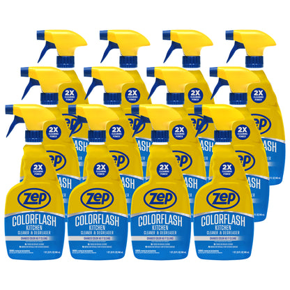 Zep Colorflash Kitchen Cleaner & Degreaser – Color-Changing Formula – 32 oz
