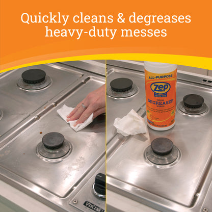 Zep Home Pro Citrus Degreaser Wipes 50 ct.