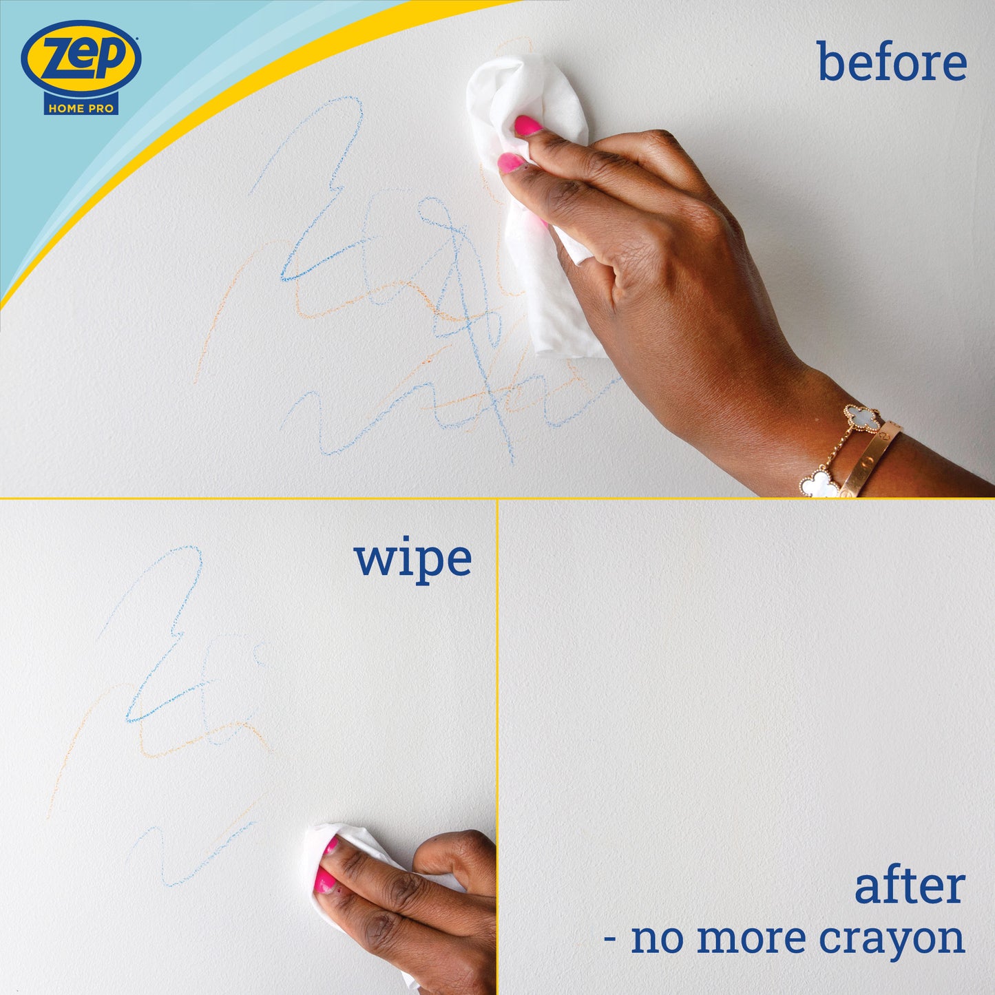 Zep Home Pro Clean Eraser Wipes 50 ct.