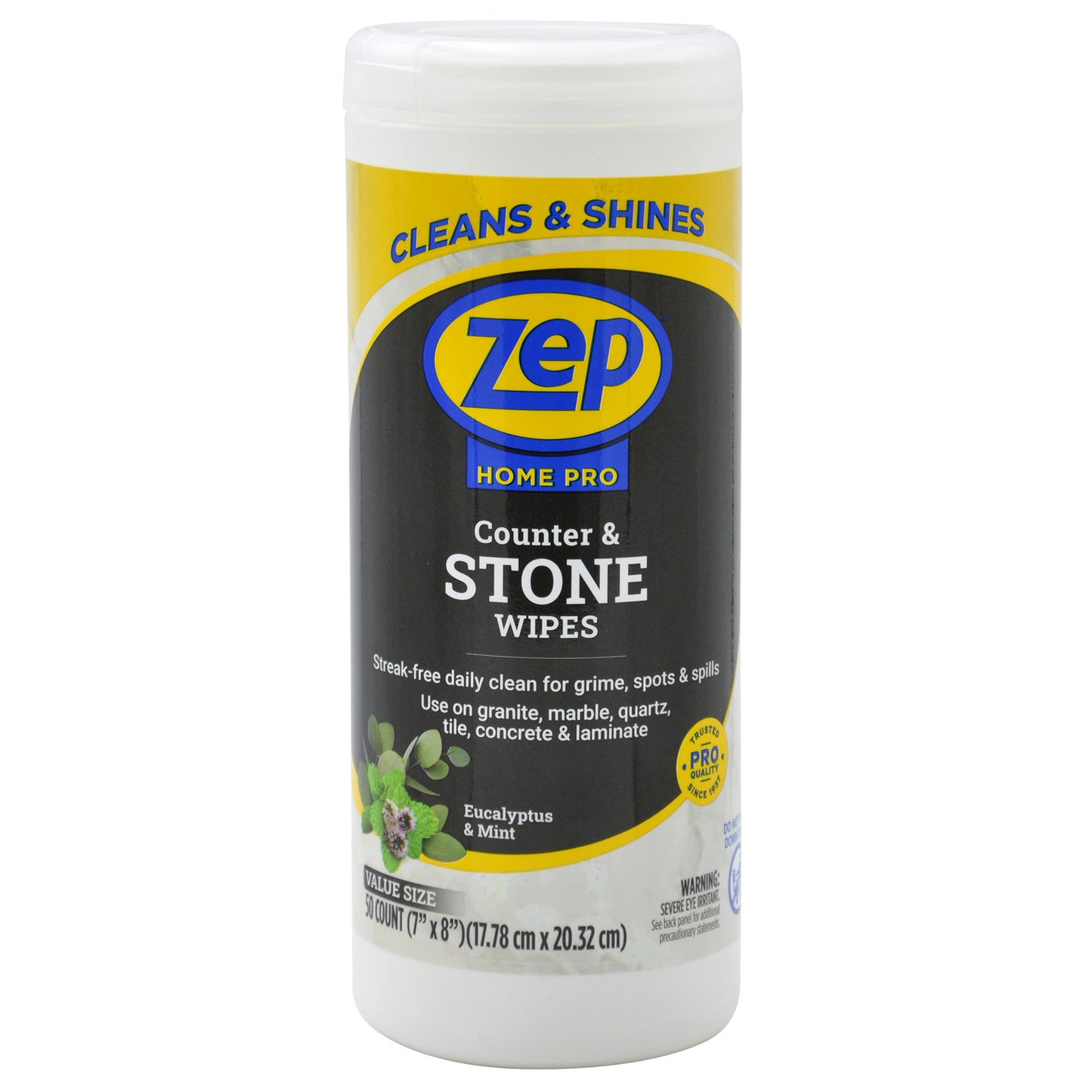 Zep Home Pro Counter & Stone Wipes 50 ct.