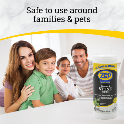 Zep Home Pro Counter & Stone Wipes 50 ct.