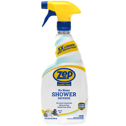 Zep Home Pro No-Rinse Shower Defense Cleaner with XtraGuard Technology - 32 Fl. Oz.