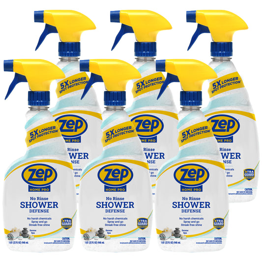 Zep Home Pro No-Rinse Shower Defense Cleaner with XtraGuard Technology - 32 Fl. Oz.