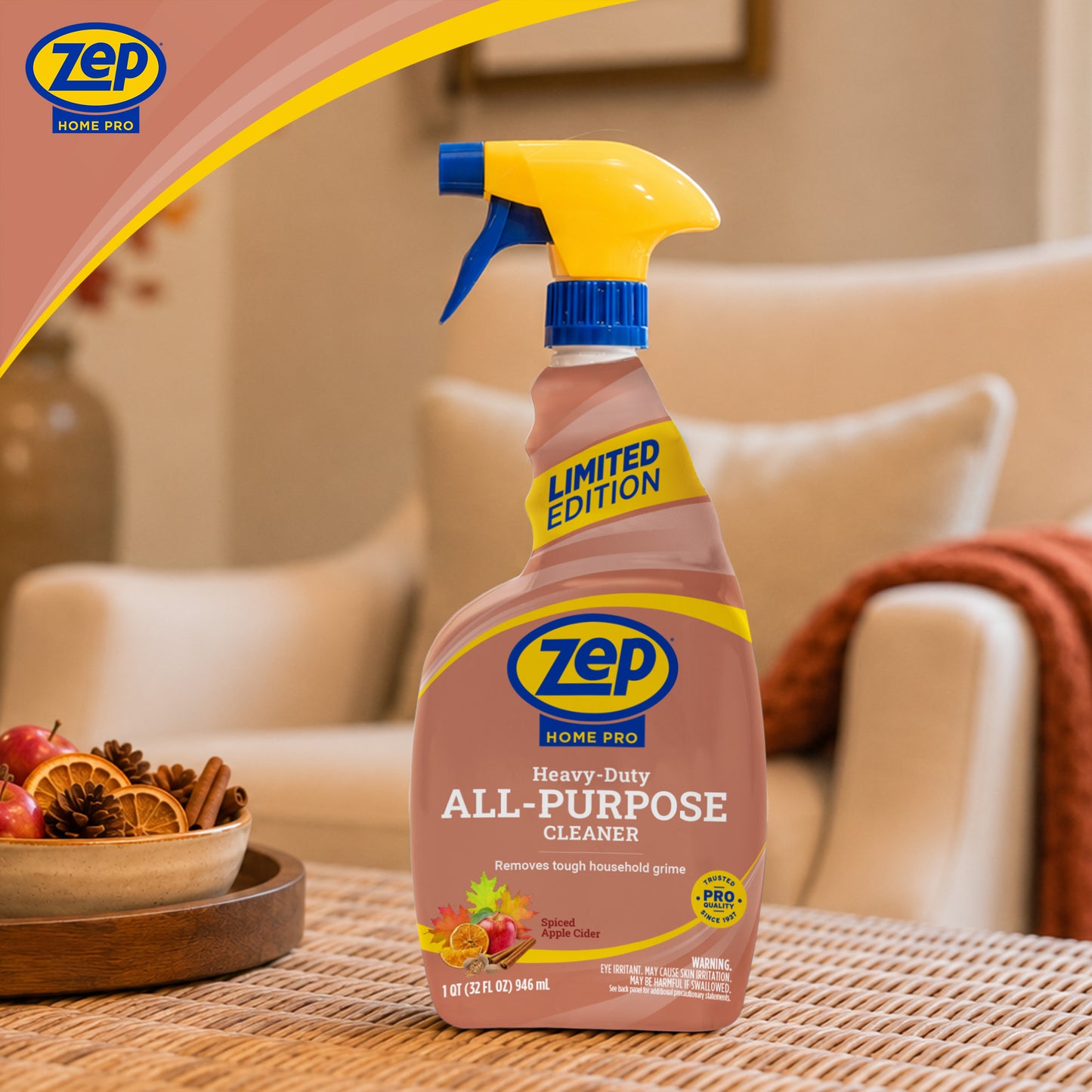 Zep Heavy-Duty All-Purpose Cleaner in Spiced Apple Cider Scent  - 32 oz