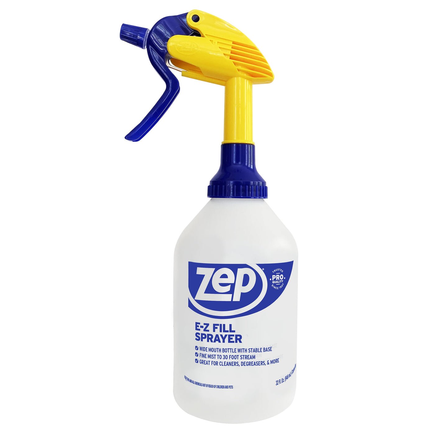 Zep Spray Mop Refill & Floor Cleaner – Streak-Free Shine for Hard Floors – 1 Gallon with Zep E-Z Fill Sprayer 2-Pack – Bundle