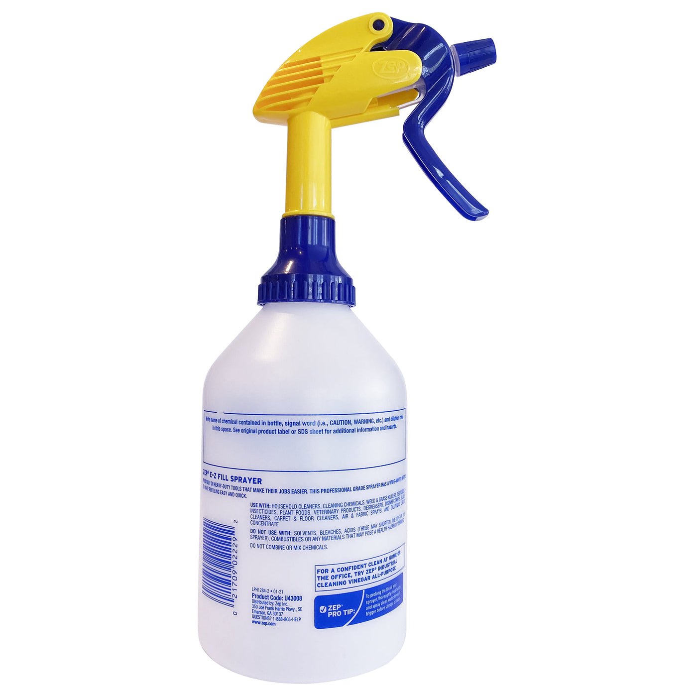 Zep Spray Mop Refill & Floor Cleaner – Streak-Free Shine for Hard Floors – 1 Gallon with Zep E-Z Fill Sprayer 2-Pack – Bundle