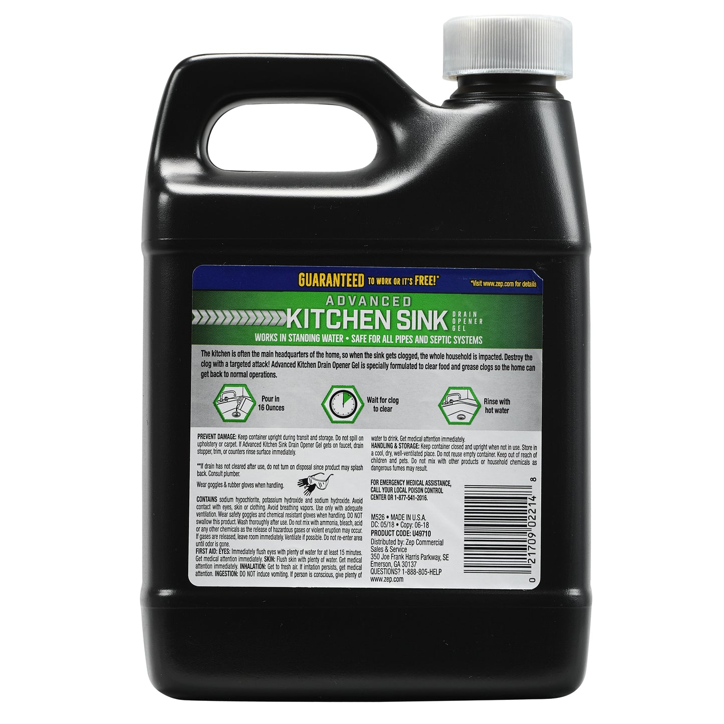 Advanced Kitchen Sink Drain Opener Gel - 32 oz.