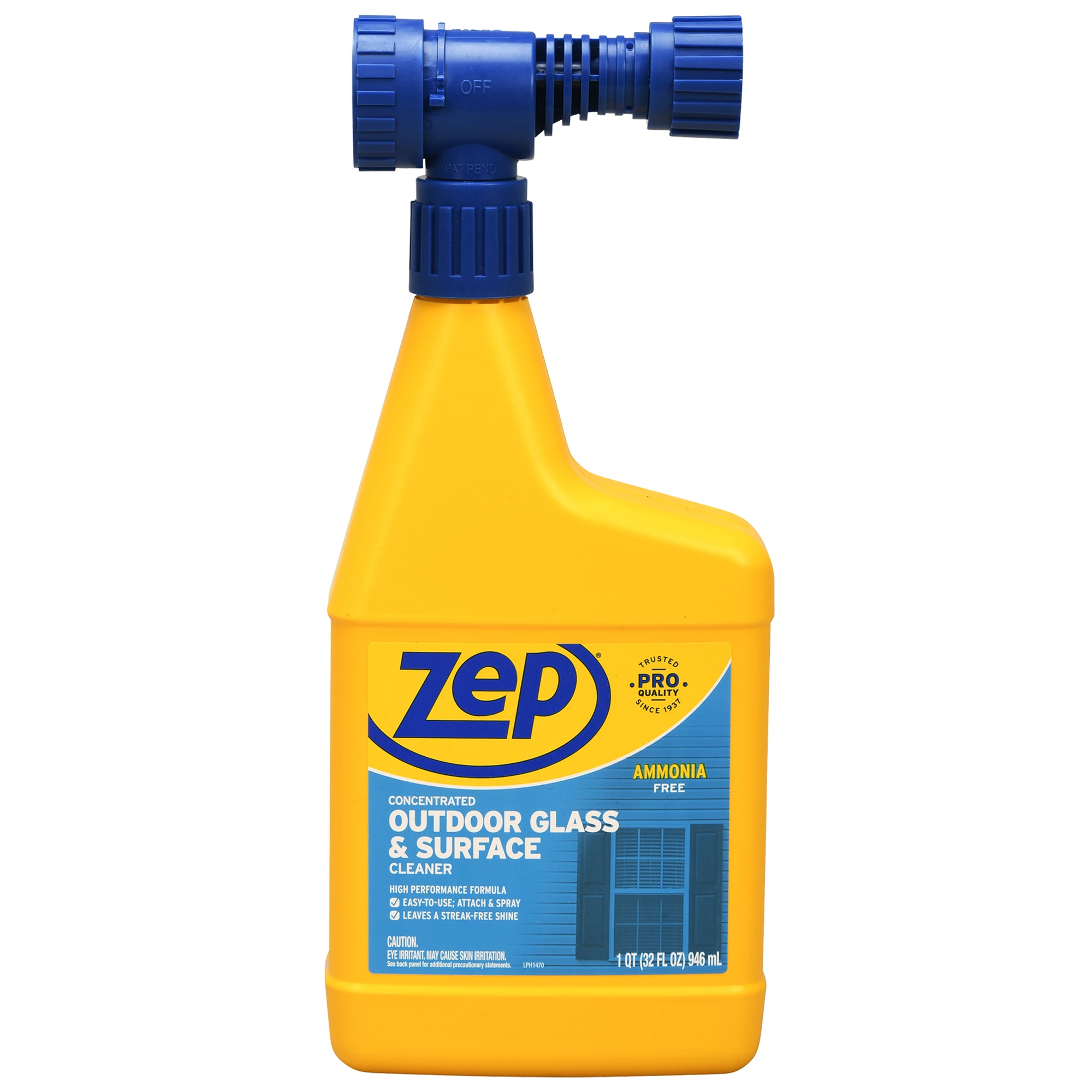 Zep Concentrated Outdoor Glass & Surface Cleaner – Streak-Free