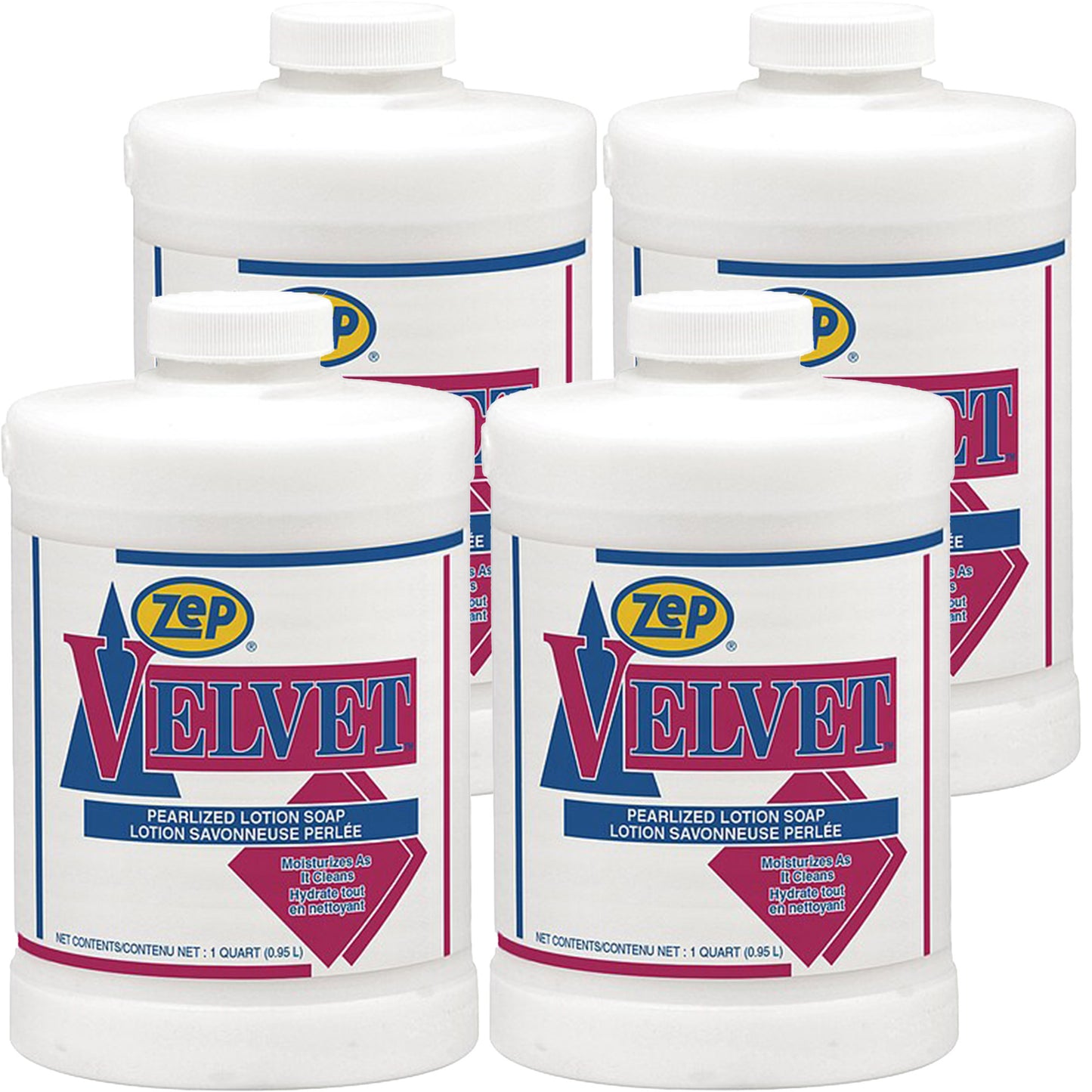 Zep Velvet Pearlized Lotion Soap – Cleans while Conditioning your Skin – 1 qt