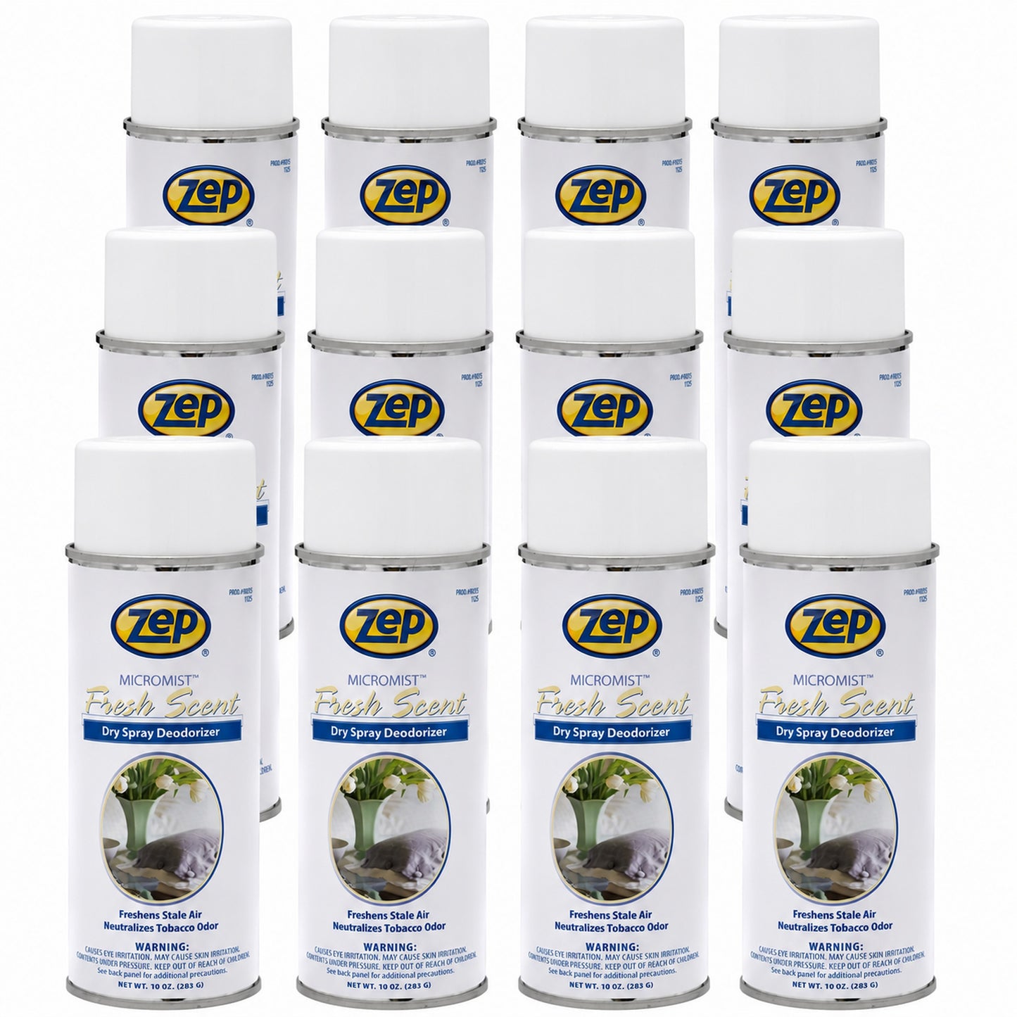 Zep Micromist Fresch Scent Deodorizer  - Air Freshener Spray Neutralizes Tobacco Odor and Freshens Stale Air - 10 oz