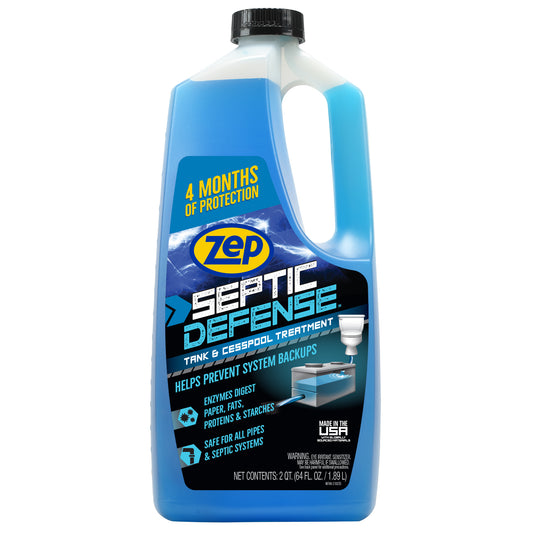 Zep Septic Defense Tank & Cesspool Treatment – Break Down Waste – 64 oz
