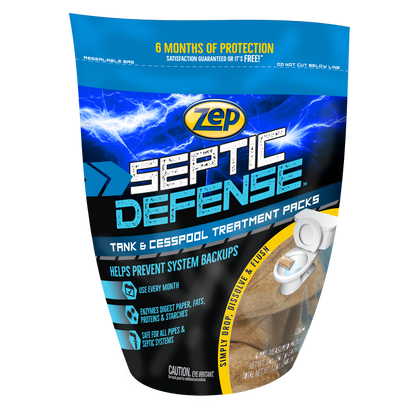 Zep Septic Defense Tank & Cesspool Treatment Packs - 36 Month Supply – 12 oz