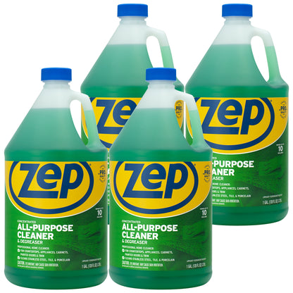 Zep Concentrated All-Purpose Cleaner and Degreaser – Customizable Strength for Any Cleaning Task– 1 Gallon